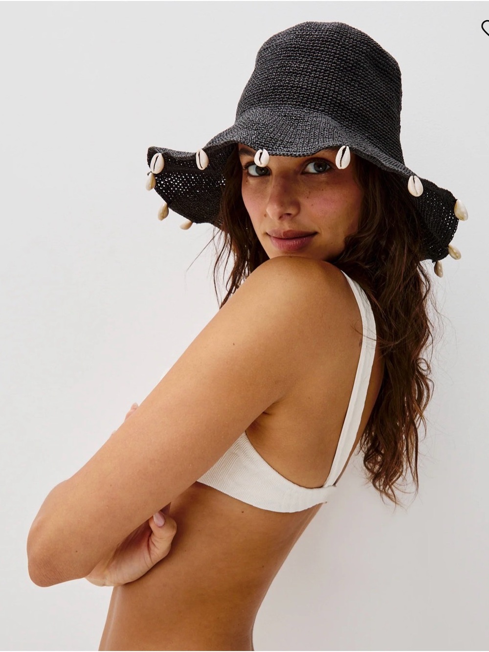 Rails X LSPACE Crete Hat with seashells Black
